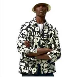 Zara Black and White Patterned Jacket